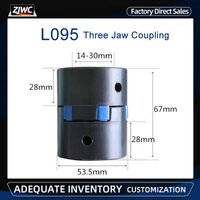 L095 D53.5 L67 Three Jaw Engine Shaft Atapter Transition Coupling Plum Coupler Clamp For CNC Engraver High Torque Motor