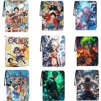 ONE PIECE Anime Luffy Zoro Card Album Book High-capacity 9 Grid Holds 900 Pieces Binder Storage Zipper Book A Toy Birthday Gifts