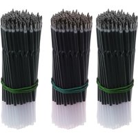 100 Pcs 0.7 mm Ballpoint Pen Refills Medium Point for Retractable Pens Blue/Red/Black Ink 107mm Length for School Office