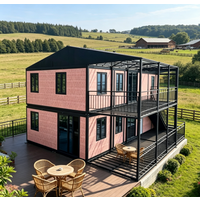 20ft portable foldable container house, double-layer, quick installation, waterproof, CE certified, factory direct sales