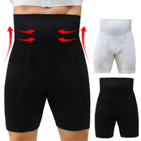 Men Tummy Control Shorts Body Shaper Compression High Waist Trainer Belly Trimmer Panties Slimming Shapewear Boxer Underwear