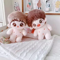 10cm Mini Kawaii Idol Plush Doll with Skeleton Cute Naked Soft Stuffed Doll Can Changing Clothes Game for Girls Fans Gifts