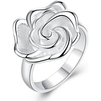 925 Sterling Silver Women Ring 7-10# Fine Flower Fashion Wedding Gift Charm Party Jewelry Accessories Wholesale