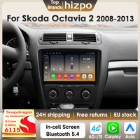 Hizpo 8Core Android14 Intelligentes Autoradio für SKODA Octavia 2 A5 2008–2013 CarPlay GPS DSP 4G BT5.4 von Qualcomm Snapdragon6115