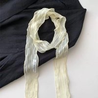 New Spring Summer Accessories Pure Desire Style Solid Color Wrinkle Scarf Hair Band for Hot Girls & Teens