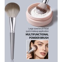 1pc Large Fluffy Powder Brush Soft Synthetic Hair Multifunctional Blush Setting Foundation Brush Professional Face Cosmetic Make