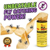 Professional Fly Paper Sticky Strips Non-Toxic Insect Trap Catcher for Flies Gnats Mosquitoes Indoor Home Kitchen Pest Tool