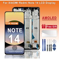 Super AMOLED LCD For Xiaomi Redmi Note 14 4G LCD Touch Screen Digitizer Assembly Replacement For Redmi Note 14 5G LCD Screen