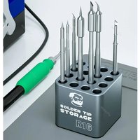 MECHANIC R16 / OSS W118 Storage Box For Heating Element Soldering Iron Tips For T12 T210/T245/C115 Heating Core Organizer