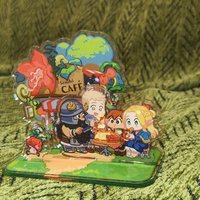 Anime Delicious in Dungeon Laios Touden Marcille Acrylic Stand Anime Peripheral Cute Figure Model Desktop Ornament Collection G