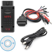 MPPS V18 Unlock Version ECU Chip Tuning OBD2 Auto Diagnostic Tool ECU Tunning Flasher With Breakout Tricore Cable