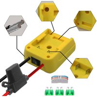 Tool Parts DIY Switch Power Wheels Adapter Wire 30A Fuses Source For DeWALT For Milwaukee Lithium Battery Rc Car Toys Robotics