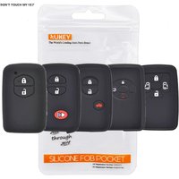 For Toyota Prius Highlander Yaris Landcruiser Prado Avalon 4-Runner RAV4 Estima Alphard Cover Remote Fob Silicone Car Key Case
