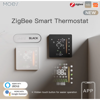 MOES Zigbee Thermostat Raumtemperaturregler von Wasser/elektrische Fußbodenheizung Gaskessel Luftfeuchtigkeit Tuya Funktioniert mit Alex 5A16A