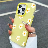 Little Orange Blossom Pattern Design 2 in 1 Matte Case For iPhone 17 16 Pro Max Air 15 14 Plus 13 12 11 XS X XR 16Plus 16E Cover