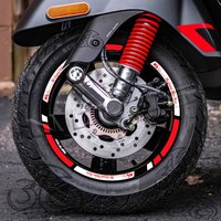 Autocollant étanche pour roues de moto, 12 pouces, accessoires de décalcomanie pour jante de scooter, pour Ect pa Primavera Sprint 50 150 GTS Super 125 250 300