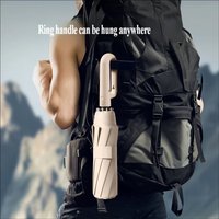 Automatic Folding Umbrella with Ring Buckle, Extra Large, Windproof, Reinforced & Thickened, Sun & Rain Dual-Use, Portable Sun U