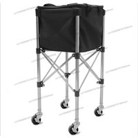Portable Stainless Steel Tennis Multi-ball Cart, Coach Car, Ball Frame, Ball Basket, Large-capacity Multi-ball Cart
