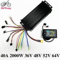AliExpress NONE 36V 48V 52V 60V 40A 2000W E-bike Brushless Motor sine wave Controller With S866 Colour LCD Display for E-Mountain Bike Scooter