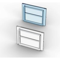 MOC 10PCS 4034 Glass Train Window 1x4x3 Building Blocks Kit House Castle Brick Diverting Toys Birthday Boys Kids Especial Gifts