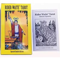 78pcs The Rider Tarot Deck with Instruction Booklet, Essential for Tarot Beginners & Expert Readers English-Spanish