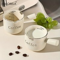 Kemorela – tasses à mesurer en céramique, 3oz/90ml, tasse d'extraction d'expresso, tasse de transfert, tasse à lait avec échelle, outils de cuisine