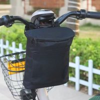 Large Capacity Handlebar Bag Removable Waterproof Storage Bag Zipper Oxford Cloth Hanging Bag Motorcycles Electric Vehicles
