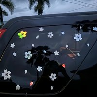 AliExpress NONE 27Pcs Sakura Car Sticker - Waterproof Vinyl Decal for Windshield Bumper, Auto Exterior Decor Parts Motorcycle Electric Bicycle