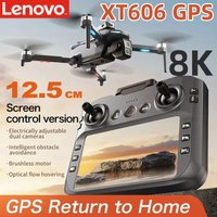 Lenovo XT606 GPS Drone 4K Professional 8K HD Dual Camera Gimbal 360°Obstacle Avoidance Brushless RC Quadcopter Dron toys