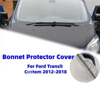 Car Bonnet Protector Cover Full Bra Pu Leather For Ford Transit Custom 2012-2018 Car Exterior Protective Cover Accessories