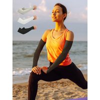 AliExpress NONE WRELS Ice Silk Sports Arm Sleeves Cycling Sun UV Protection Outdoor Sports MTB Road Bike Sleeves Volleyball Running Unisex