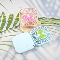 Mini Foldable USB Handheld Fan Desktop Fan with Bowknot New Portable Small Size for Office Use