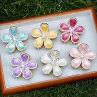Super Fairy Flower Hair Claw Alloy Rhinestone Hair Accessories for Women Girls Daily Ponytail Holder Wedding Party Hair Jewelry