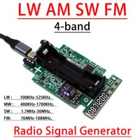 4-pasmowy generator sygnałów radiowych LW AM SW FM, nadajnik fal średnich i krótkich, wyświetlacz LED, częstotliwość, Bluetooth, naprawa i debugowanie radia