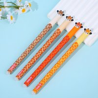 4PCS Cute Animals Retractable Gel Pens Set, Quick Dry Blue Ink Fine Point Roller Ball Gel Ink Pen for Smooth Writing (6.1inch)
