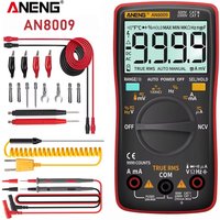 Digital Multimeter Transistor Testers Capacitor True-RMS Tester ANENG AN8009 Automotive Electrical Capacitance Meter Temp Diode