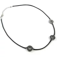 1pcs Naruto Bsarai Akatsuki Titanium Steel Itachi Cosplay 3 Loops Necklace Pendants Cartoon Jewelry Cool Men Women Gifts