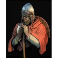 1/10 Resin unpainted model kit, military theme, bust of 11th century Norman army soldier unassembled and unpainted GK