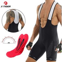 Cycling Bib Shorts 5D Gel Pad Mountain Bike Shorts Bretelle Pockets Outdoor Breathable UPF50+ Bike Tight Bicycle Shorts