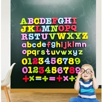 Colorful Fridge Magnets Stickers For Kids Children Letter Number Symbol Refrigerator Early Education Blackboard Magnet Stickers