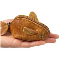 Mouse Cute Cow Leather Women's And Men's Card Bag Coin Purse Creative Credit Card Holder Wallet For Men and Women ID Card Pocket