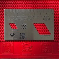 Table Tennis Long Pips Rubber Measuring Card YINHE Wear-resistant Standard Table Tennis Umpire Ruler for Ping Pong Accessories