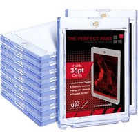 30ct Magnetic Card Holders 35pt One Touch Card Holder UV Protection Acrylic Case Trading Cards Display Case for Sport Game Cards