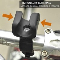 Wheelchair Crutch Clip Holder Elderly Commuting Car Accessories 360 Degree Rotation Bicycle Flashlight Mount Holder 2/4Pcs