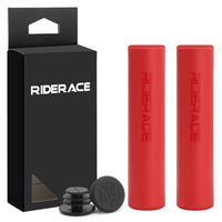 AliExpress riderace Bicycle Grips For MTB Mountain Bike Handlebar Cover Anti-skid Shock-absorbing Scooter Road Cycling Grip Silicone Sponge Soft