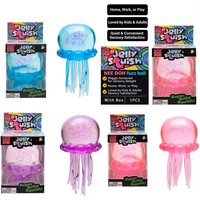 New Squishies Nee Doh Jellyfish Squish Toy Fidget Toy, Water Sensory Soft Jelly Squeeze Stress Relief Fidget Toy