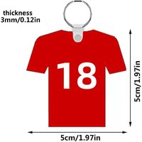 Personalized Customized Blank Keychain Clothes Diy Advertising Event Opening Blank Ornaments Accessories Ball Number Gift