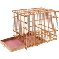 Bamboo Woven Small Bird Cage Outdoors Bird Carrier Case Portable And Lightweight Parrot Cage For Finch Canary And Parakeet