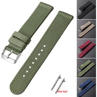 Nylon Watch Band Soft Woven Strap for Seiko 18mm 20mm 22mm 24mm Men Women Quick Release Wristband Military Sport Watch Band