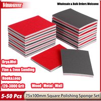 5-50 Pcs 120-3000Grit 75x100mm Soft Foam Sanding Block Dry Wet Sandpaper for Model Drywall Metal Wood Furniture Polishing image 4